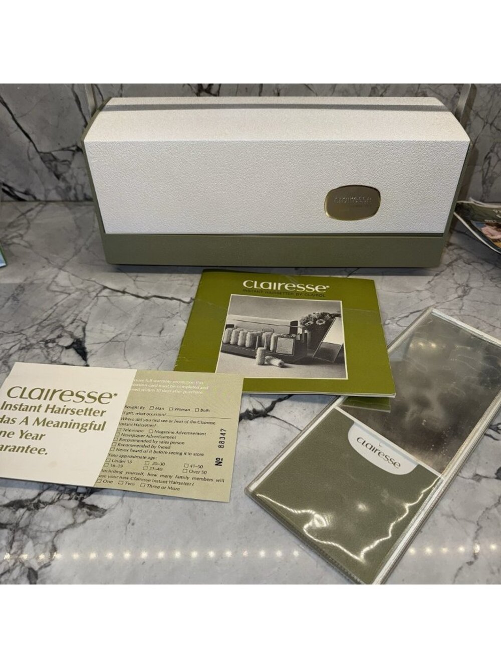 Clairol Clairesse FT-1 Instant Rollers Curlers 1969 Vintage Working Excellent